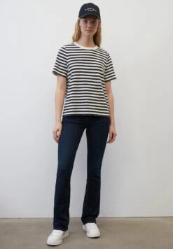 Marc O'Polo DENIM RINGEL- AUS GARNGEFÄRBTEM SLUB-JE - T-Shirt Print - Multi Navy Teal -Marc OPolo Geschaft 9872ee5e131947419cbfc54bcffb4b94