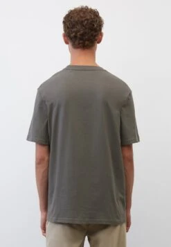 Marc O'Polo SHORT SLEEVE - T-Shirt Print - Gray Pinstripe