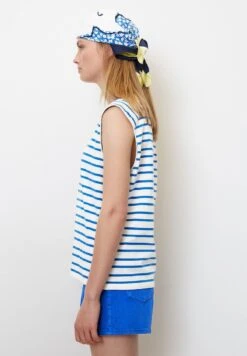 Marc O'Polo DENIM ÄRMELLOSES STREIFEN LOOSE - T-Shirt Print - Multi Mediterranean Blue -Marc OPolo Geschaft 9b0628ead18d4ee5a8db198abec3927a
