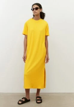 Marc O'Polo DENIM SHORTSLEEVE ROUNDNECK SLITS AT SIDESEAMS - Strickkleid - Cream Gold -Marc OPolo Geschaft 9beaf764d7af4c7ba8daacb713fa16ca 1