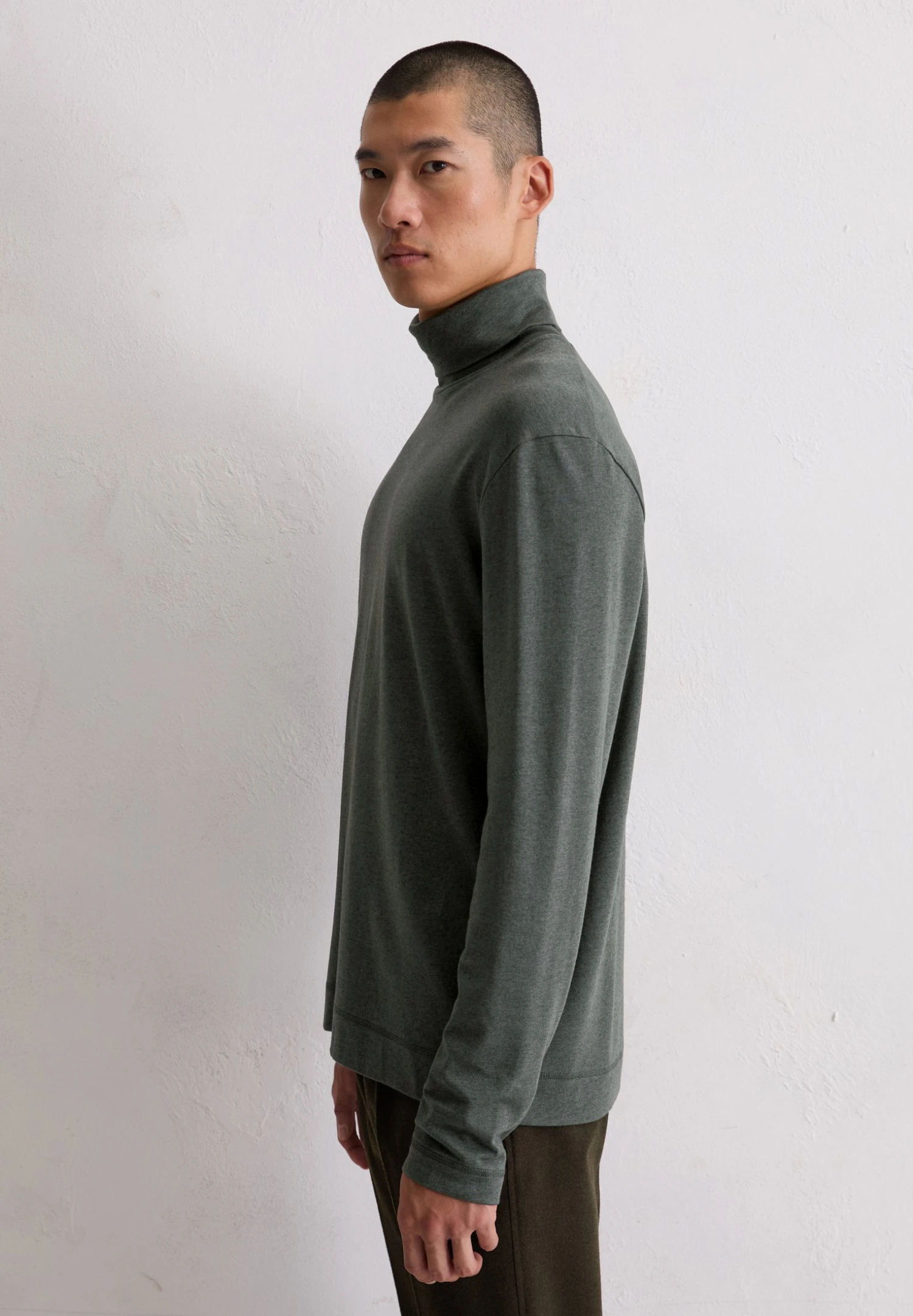 Marc O'Polo ROLLKRAGEN-LONGSLEEVE REGULAR AUS - Long Sleeved Top - Gray Pinstripe 7 Marc O'Polo ROLLKRAGEN-LONGSLEEVE REGULAR AUS - Long Sleeved Top - Gray Pinstripe – Bild 5