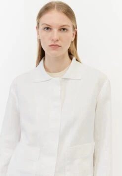 Marc O'Polo STYLE, HIDDEN PLACKET, ATTACHED POCKETS, COLL - Leichte Jacke - White -Marc OPolo Geschaft 9c568bb6c5ed4b0f838edf0b9915aed1