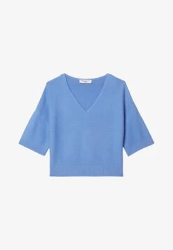 Marc O'Polo DENIM MIT V-AUSSCHNITT - Strickpullover - Soft Sky Blue -Marc OPolo Geschaft 9e0a8cd3470c4e7a9b11baacf0309420