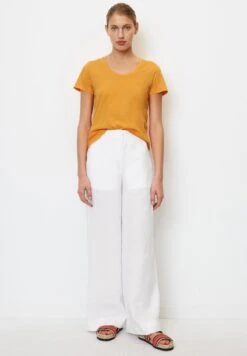 Marc O'Polo SHORT SLEEVE ROUND NECK - T-Shirt Basic - Faded Marigold -Marc OPolo Geschaft 9ee33a92ab1042afb752683e6d74128a