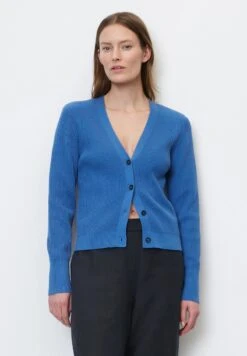 Marc O'Polo V NECK - Strickjacke - Summer Sky