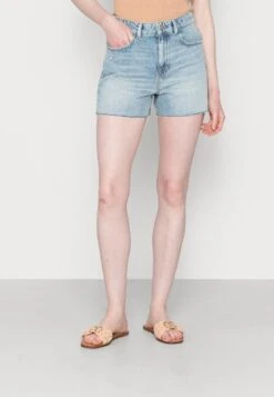 Marc O'Polo DENIM HIGH WAIST SLIGHT A-SHAPED FIT MINI LENGTH OPEN - Jeans Shorts - Multi/tinted Cobalt Blue -Marc OPolo Geschaft a0739fab9ab54194a61924276de94967 1