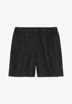 Marc O'Polo HIGH WAISTMIT TEIL-ELASTISCHEM BUND - Shorts - Black -Marc OPolo Geschaft a0e4d8cab4c7425a97a248816c177de6