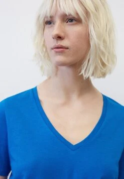 Marc O'Polo V NECK REGULAR - T-Shirt Basic - Vibrant Blue -Marc OPolo Geschaft a6923116c09640288b3c8c76a144bb5a