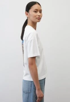 Marc O'Polo RUNDHALS REGULAR - T-Shirt Print - White -Marc OPolo Geschaft a8b5e9ca56004bc2a03589f61ae2e1ab