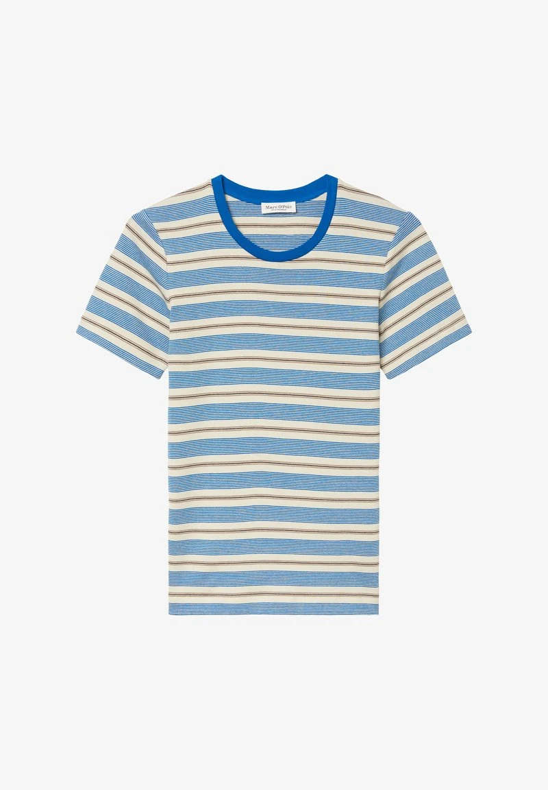 Marc O'Polo RINGEL SLIM - T-Shirt Print - Multi Chalky Sand 8 Marc O'Polo RINGEL SLIM - T-Shirt Print - Multi Chalky Sand – Bild 6