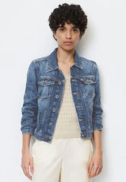 Marc O'Polo KLASSISCHE REGULAR AUS ORGANIC - Jeansjacke - Vintage Mid Blue Wash
