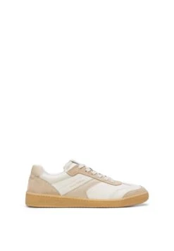 Marc O'Polo COURT - Trainers - White Cotton Light Dusty Sand -Marc OPolo Geschaft abc41d7a7a5a486c98bf0b1e90b60918