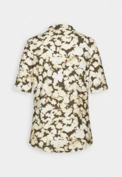 Marc O'Polo BLOUSE SHORT SLEEVE CLASSIC FIT - Hemdbluse - Khaki -Marc OPolo Geschaft ac1e65871bb04c45908410c1d8060011