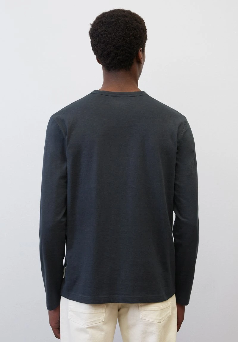 Marc O'Polo SLUB LONGSLEEVE SHAPED - Langarmshirt - Dark Navy 4 Marc O'Polo SLUB LONGSLEEVE SHAPED - Langarmshirt - Dark Navy – Bild 2