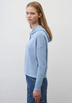 Marc O'Polo DENIM CROPPED AUS SOFTEM - Kapuzenpullover - Soft Sky Blue -Marc OPolo Geschaft ad830dee36b44dfe9861d087d4c90588