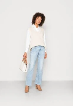 Marc O'Polo LONG SLEEVE KENT COLLAR CROPPED HIDDEN PLACKET - Hemdbluse - White -Marc OPolo Geschaft adfae13b56784c3d840b044cb73df514