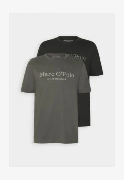Marc O'Polo BASED ON 2 PACK - T-Shirt Print - Dark Blue/white -Marc OPolo Geschaft afc7964883844144a8c82329fc6c683a