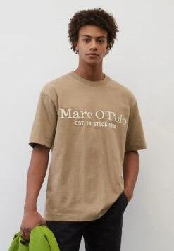 Marc O'Polo EMBROIDERY - T-Shirt Print - Soft Mocca