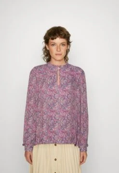 Marc O'Polo BLOUSE DEEP V NECK - Bluse - Brown -Marc OPolo Geschaft b1185a4d219f45b0a80657e8c1a23a33