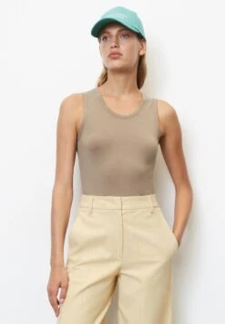 Marc O'Polo ÄRMELLOSES SHAPED MODAL M - Top - Dusty Earth