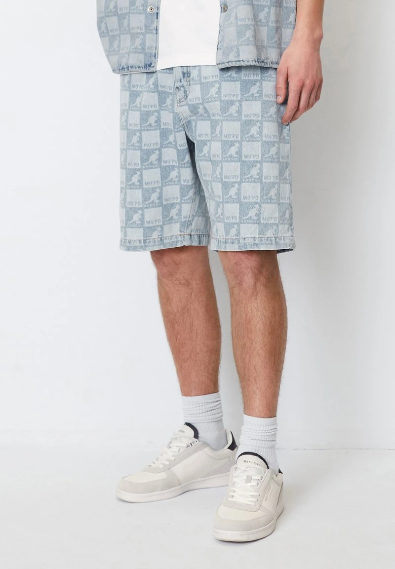 Marc O'Polo DENIM WIDE LEG IM LOCKERE - Jeans Shorts - Laser Print Kangol X Mop 3 Marc O'Polo DENIM WIDE LEG IM LOCKERE - Jeans Shorts - Laser Print Kangol X Mop