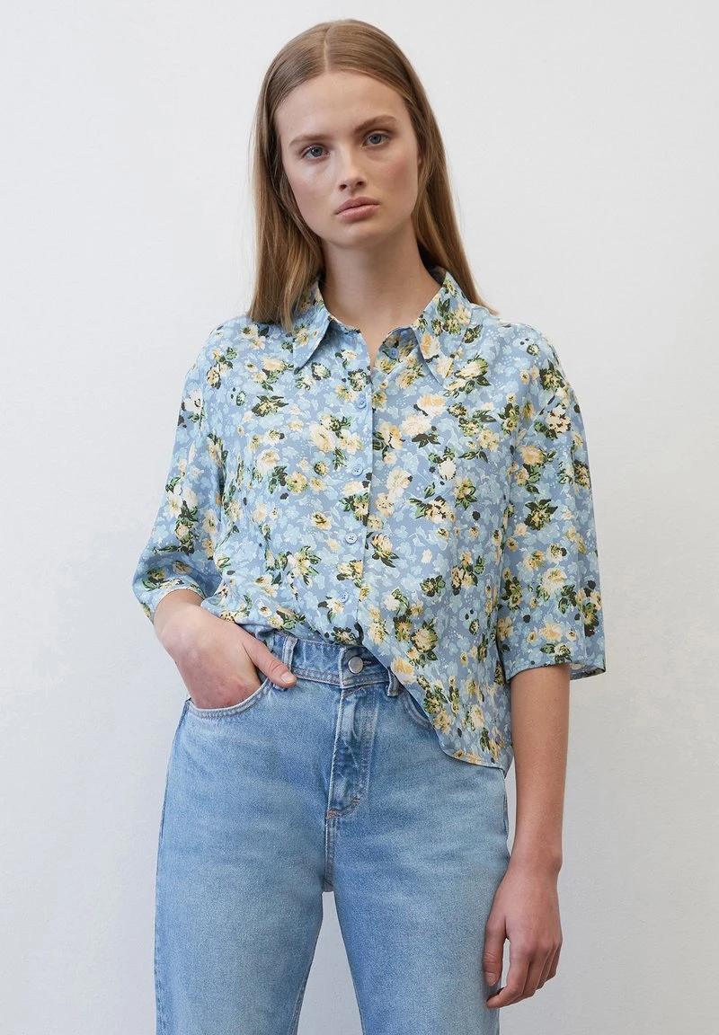 Marc O'Polo DENIM MIT ALLOVER-PRINT AUS LENZING™ ECOV - Hemdbluse - Multi Soft Sky Blue 3 Marc O'Polo DENIM MIT ALLOVER-PRINT AUS LENZING™ ECOV - Hemdbluse - Multi Soft Sky Blue