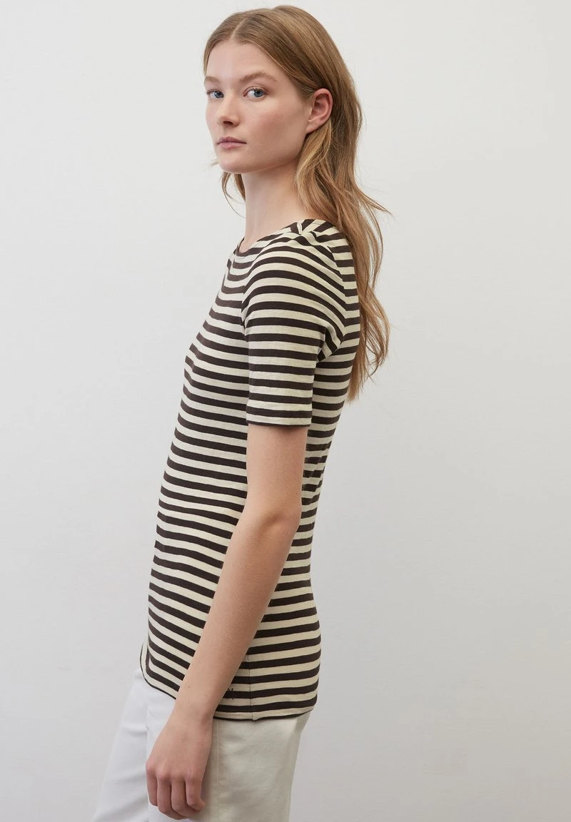 Marc O'Polo GESTREIFTES AUS - T-Shirt Print - Dark Brown 6 Marc O'Polo GESTREIFTES AUS - T-Shirt Print - Dark Brown – Bild 4