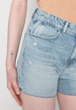 Marc O'Polo DENIM HIGH WAIST SLIGHT A-SHAPED FIT MINI LENGTH OPEN - Jeans Shorts - Multi/tinted Cobalt Blue -Marc OPolo Geschaft bba09c7397964d2eb9403faaf0e9cc4e