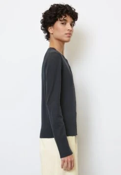 Marc O'Polo REGULAR AUS SLUB - Strickjacke - Deep Blue Sea -Marc OPolo Geschaft bba2532cd91c4f118dab953adf2182fd