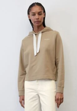 Marc O'Polo CROPPED AUS - Kapuzenpullover - Dusty Earth