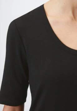 Marc O'Polo AUS STRETCHIGEM - T-Shirt Basic - Black -Marc OPolo Geschaft bf9eac658111449ab70abffa819188db