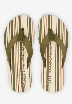 Marc O'Polo ZEHENTRENNER-BEACH STREIFEN-DESSIN - Zehentrenner - Khaki -Marc OPolo Geschaft bfefbc4c86bb4e5c8f01effdd01286b2