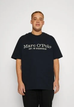 Marc O'Polo SHORT SLEEVE CREW NECK BIG SIZE - T-Shirt Print - Dark Navy