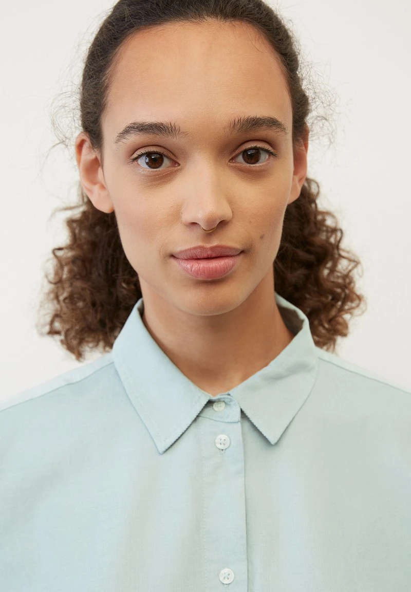 Marc O'Polo Hemdbluse - Frozen Blue 6 Marc O'Polo Hemdbluse - Frozen Blue – Bild 4