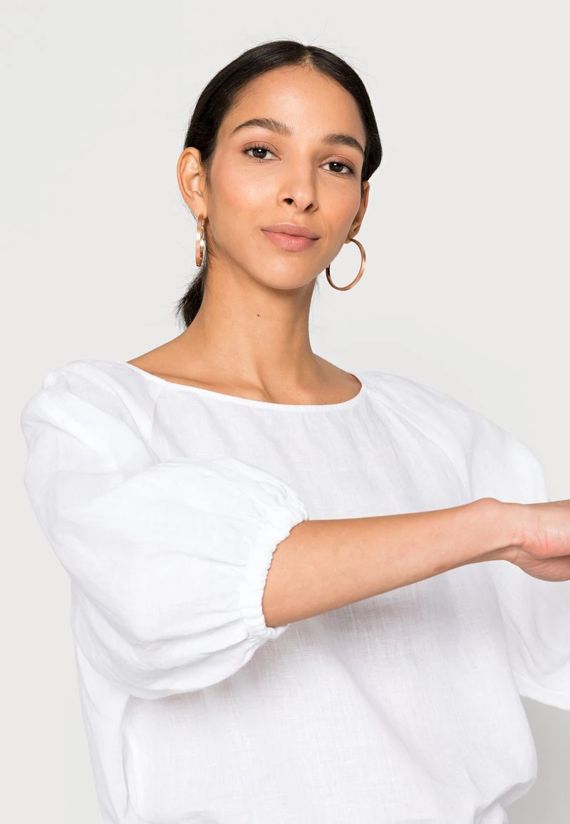 Marc O'Polo BLOUSE VOLUME SLEEVE CREW NECK - Bluse - White 7 Marc O'Polo BLOUSE VOLUME SLEEVE CREW NECK - Bluse - White – Bild 5