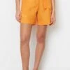 Marc O'Polo HIGH RISE PLEATS BELT - Shorts - Faded Marigold