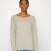 Marc O'Polo LONG SLEEVE BOAT NECK - Langarmshirt - Sand