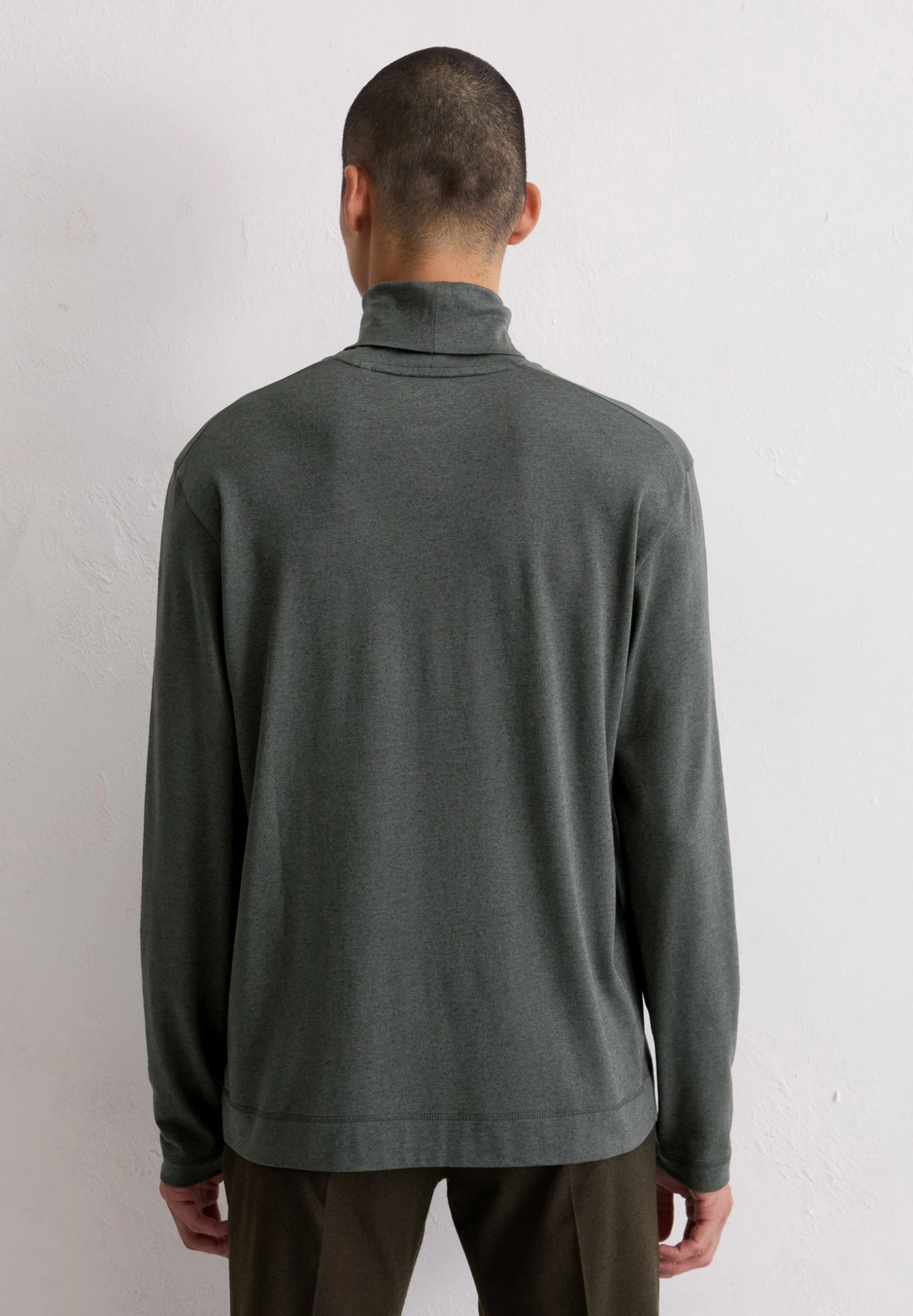 Marc O'Polo ROLLKRAGEN-LONGSLEEVE REGULAR AUS - Long Sleeved Top - Gray Pinstripe 5 Marc O'Polo ROLLKRAGEN-LONGSLEEVE REGULAR AUS - Long Sleeved Top - Gray Pinstripe – Bild 3