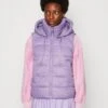 Marc O'Polo VEST DETACHABLE HOOD WELT POCKETS SIDE SLIT - Weste - Sunbleached Purple -Marc OPolo Geschaft c3fa13bc18dc43f88131876a384ec788