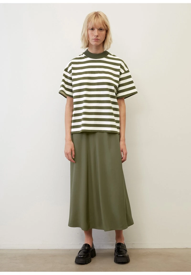 Marc O'Polo SKIRT FLUENT MIDI STYLE WITH CUTLINE - A-Linien-Rock - Olive Crop 4 Marc O'Polo SKIRT FLUENT MIDI STYLE WITH CUTLINE - A-Linien-Rock - Olive Crop – Bild 2