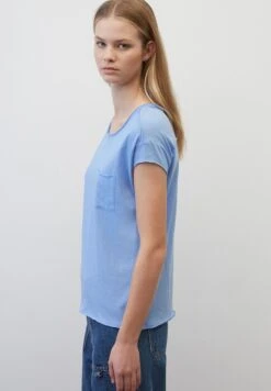 Marc O'Polo DENIM KURZARM MIT AUS LE - T-Shirt Basic - Soft Sky Blue 11 Marc O'Polo DENIM KURZARM MIT AUS LE - T-Shirt Basic - Soft Sky Blue -Marc OPolo Geschaft c4ccc9be26ce438fa693c2568aead28d