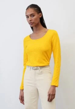 Marc O'Polo MIT RUNDEM AUSSCHNITT - Langarmshirt - Morning Sun
