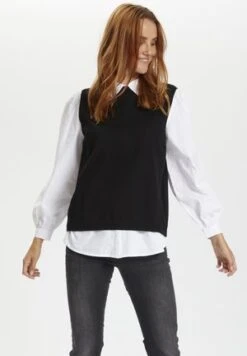 Marc O'Polo DENIM VEST WITH V NECK - Strickpullover - Light Shadow Melange -Marc OPolo Geschaft c7893f3ca5de4ebfaf058137b4b454b9