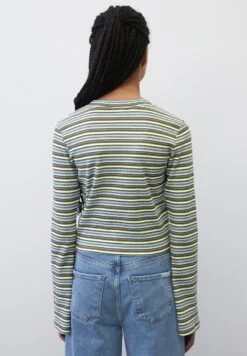 Marc O'Polo DENIM GESTREIFTES LONGSLEEVE MIT TROMPETENÄRMELN AUS - Langarmshirt - Multi Dakota Shadow -Marc OPolo Geschaft c97d0b7909cc4a80832d1779e23ed4ee