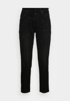 Marc O'Polo TROUSER BOYFRIEND FIT CROPPED LENGTH MID WAIST - Jeans Straight Leg - Authentic Dark Black Wash -Marc OPolo Geschaft caa46bf1f37f4020adbad62e9067f372 1