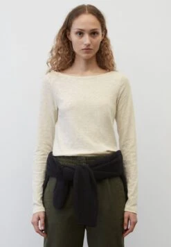 Marc O'Polo BOAT NECK - Langarmshirt - Chalky Sand