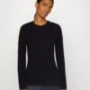 Marc O'Polo LONG SLEEVE ROUND NECK - Langarmshirt - Black -Marc OPolo Geschaft cdc4304c6428424f9df5285b84ce1792