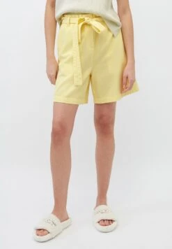 Marc O'Polo PAPERBAG STYLE, WIDE LEG - Shorts - Lemon Sorbet
