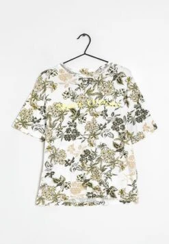 Marc O'Polo T-Shirt Print - White, Dark Green, Light Pink -Marc OPolo Geschaft d02fe3e2ff624350b1f36253a04816f9