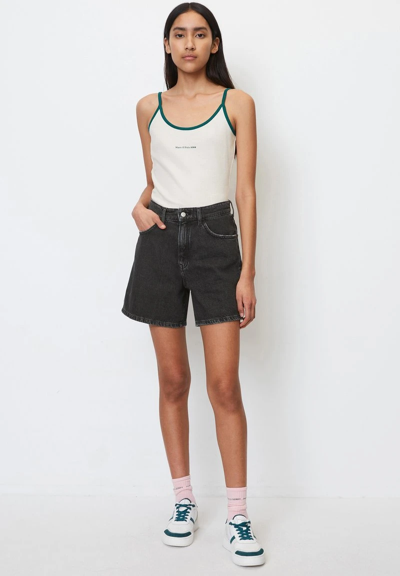 Marc O'Polo DENIM SPAGHETTITRÄGER MIT STRUKTUR AUS ORGANIC C - Bluse - Scandinavian White 4 Marc O'Polo DENIM SPAGHETTITRÄGER MIT STRUKTUR AUS ORGANIC C - Bluse - Scandinavian White – Bild 2